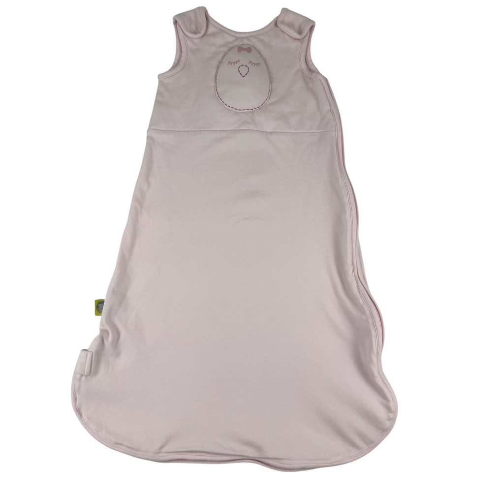Nested Bean Sleep Sack Baby Girl Pink Chickadee Embroidery Size M 6-12 Months‎